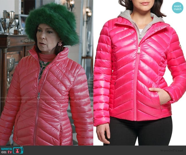 Guess Packable Water Resistant Puffer Jacket worn by Elsbeth Tascioni (Carrie Preston) on Elsbeth