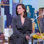 Hailee Steinfeld’s grey belted jumpsuit on Good Morning America