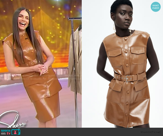 H&M Coated Cargo Dress worn by Erica Wark on Sherri