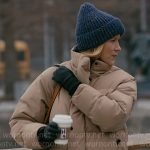 Hannah’s beige puffer jacket on Chicago Med
