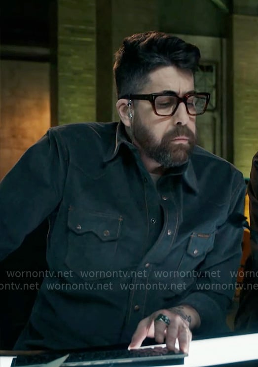 Harry’s denim shirt on The Equalizer