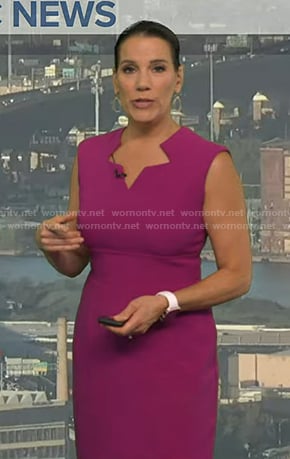 Heather’s pink star neckline dress on Good Morning America
