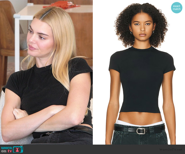 Helsa Baby Tee in 2nd Skin Jersey worn by Kendall Jenner (Kendall Jenner) on The Kardashians