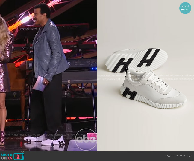 Hermes Bouncing sneaker worn by Lionel Richie on American Idol