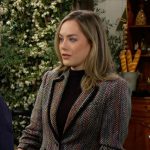 Hope’s herringbone blazer on The Bold and the Beautiful