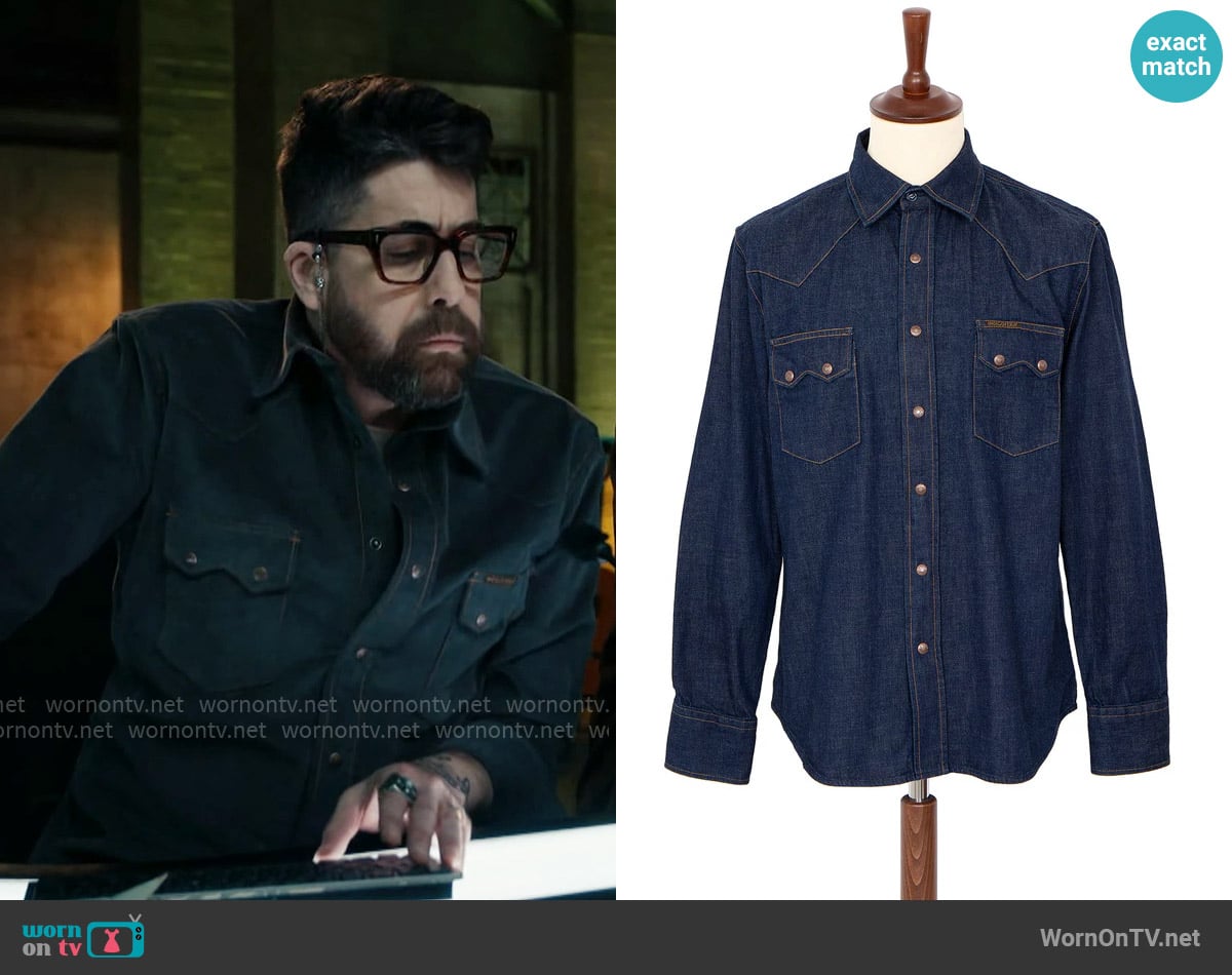 Indigofera Ryman Shirt worn by Harry Keshegian (Adam Goldberg) on The Equalizer