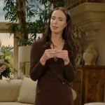 Ivy’s brown dress on The Bold and the Beautiful