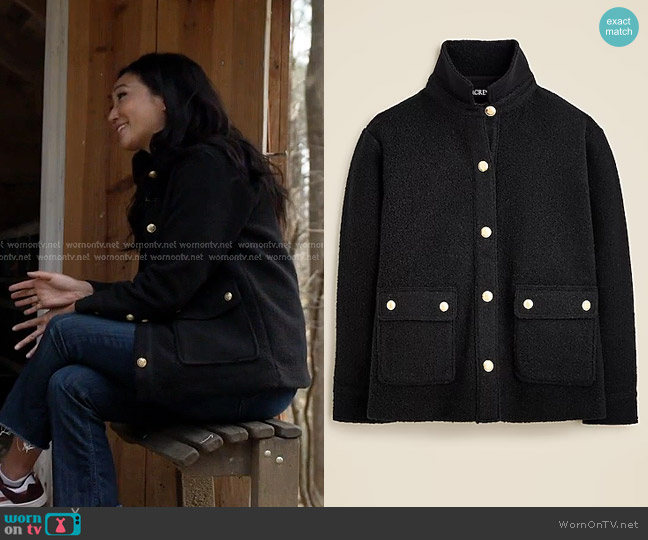 J. Crew Bouclé Shirt-jacket worn by Kathy Park on Today
