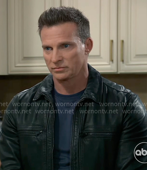 Jason’s black leather jacket on General Hospital