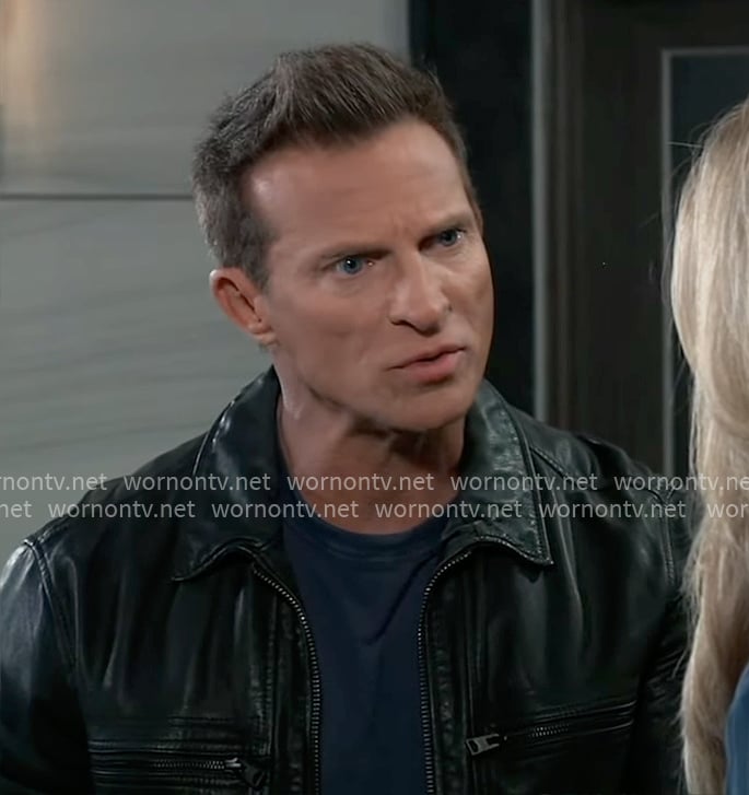 Jason’s black leather jacket on General Hospital