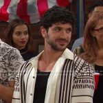 Javi’s ivory stripe print shirt on Days of our Lives