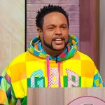 Jawn’s multicolored check print hoodie on Sherri