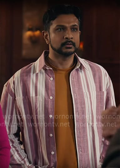 Jay’s purple striped shirt on Ghosts