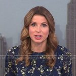 Jen Maxfield’s navy floral dress on Today