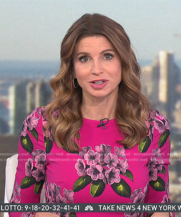 Jen Maxfield’s pink floral dress on Today
