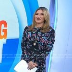 Jenna’s black print maxi dress on Today