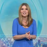 Jenna’s blue ribbed scoop neck dress on Today