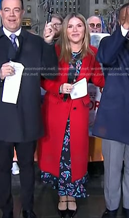 Jenna’s red coat on Today