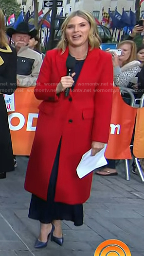 Jenna’s red coat on Today