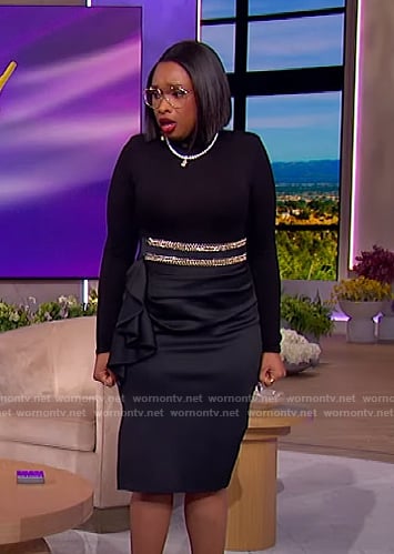 Jennifer’s black ruffle skirt on The Jennifer Hudson Show
