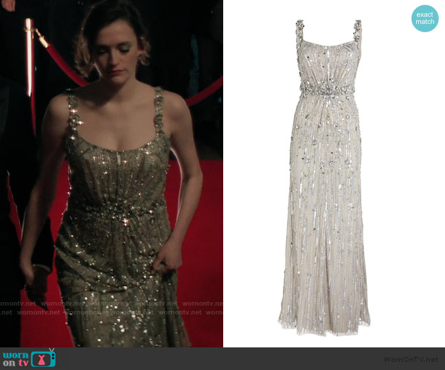 Crystal-Sequin Embellished Gown Jenny Packman worn by Kate (Charlotte Ritchie) on You