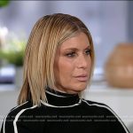 Jill’s black contrast piping sweater on Today