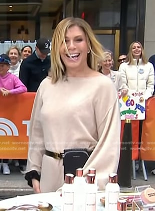 Jill’s black leather belt on Today