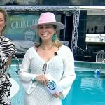 Jill’s white crochet maxi dress on Today