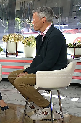 Jim Murphy’s white and brown sneakers on Today