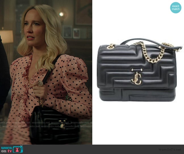 Jimmy Choo Quilted Shoulder Bag worn by Maddie Lockwood (Anna Camp) on You