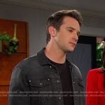 JJ’s grey denim jacket on Days of our Lives