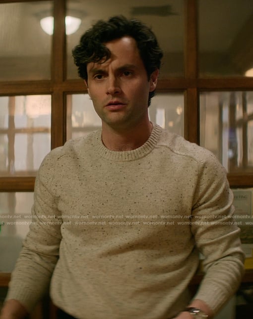 Joe’s speckled sweater on You