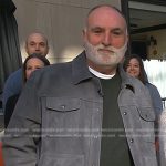 José Andrés’s grey suede jacket on Today