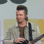 Joshua McSwain’s beige ombre zip jacket on Today