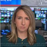 Julia Ainsley’s green blouse on NBC News Daily