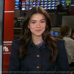 Julie Tsirkin’s denim jacket with gold buttons on Today