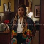 Karen’s multicolor printed kimono jacket on 9-1-1