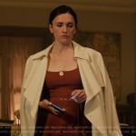 Kate’s brown belted dress on You
