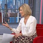 Kate’s white blouse and abstract print skirt on NBC News Daily