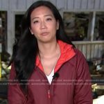 Kathy Park’s burgundy puffer jacket on Today