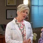 Kayla’s ivory printed shirtdress on Days of our Lives
