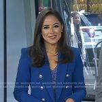 Kaylee’s blue blazer and pants on Today