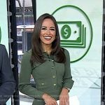 Kaylee’s green rib knit dress on Today