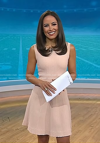 Kaylee’s pink skater dress on Today