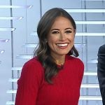Kaylee’s red short sleeve sweater on Today