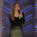 Kelly’s colorblock knit maxi dress on The Kelly Clarkson Show