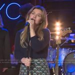 Kelly’s printed mini skirt on The Kelly Clarkson Show