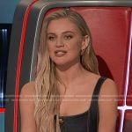 Kelsea Ballerini’s button down denim top and jeans on The Voice