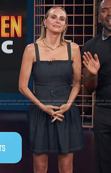 Keltie’s denim belted dress on E! News