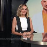 Keltie’s black tweed overalls on E! News
